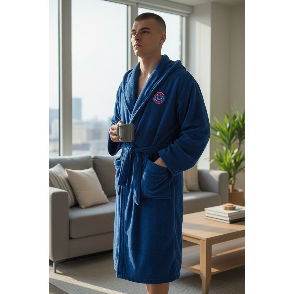 Concepts Sports Chicago Cubs Large? Super Soft Men's Bathrobe